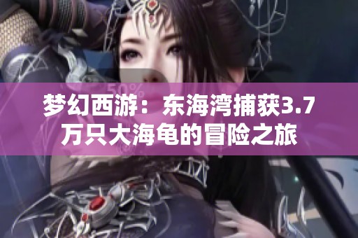 梦幻西游：东海湾捕获3.7万只大海龟的冒险之旅