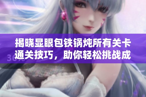 揭晓显眼包铁锅炖所有关卡通关技巧，助你轻松挑战成功！