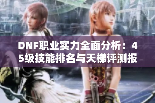 DNF职业实力全面分析：45级技能排名与天梯评测报告