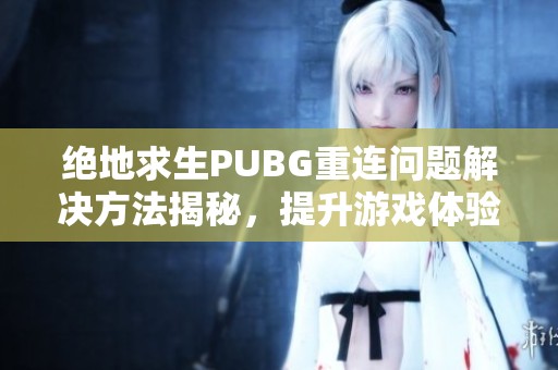 绝地求生PUBG重连问题解决方法揭秘，提升游戏体验