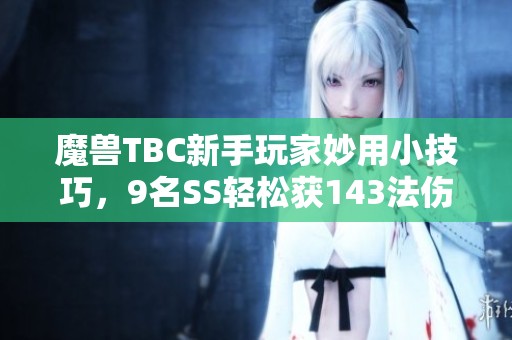 魔兽TBC新手玩家妙用小技巧，9名SS轻松获143法伤并完成风暴任务