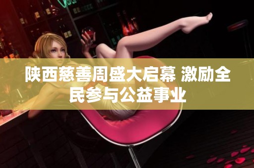 陕西慈善周盛大启幕 激励全民参与公益事业