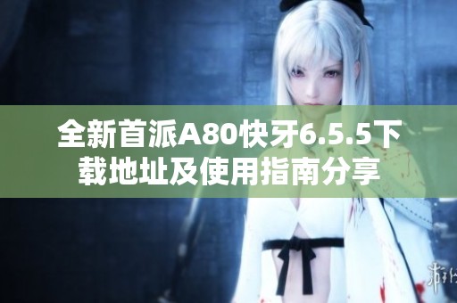 全新首派A80快牙6.5.5下载地址及使用指南分享