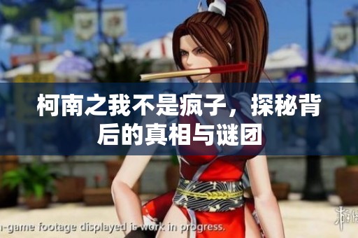 柯南之我不是疯子，探秘背后的真相与谜团