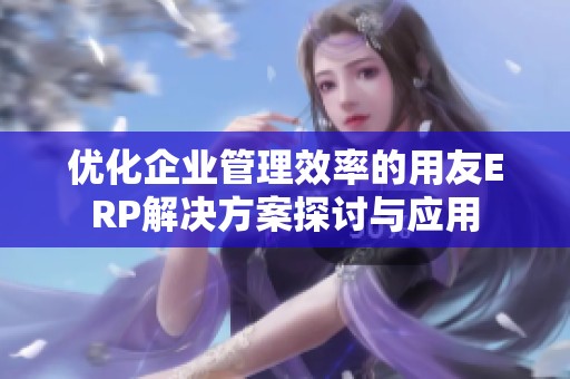 优化企业管理效率的用友ERP解决方案探讨与应用
