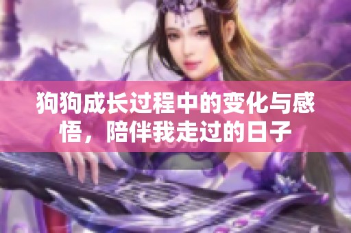 狗狗成长过程中的变化与感悟，陪伴我走过的日子