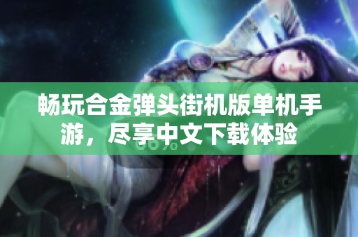 畅玩合金弹头街机版单机手游，尽享中文下载体验