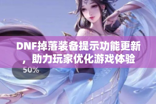 DNF掉落装备提示功能更新，助力玩家优化游戏体验