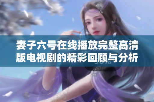 妻子六号在线播放完整高清版电视剧的精彩回顾与分析