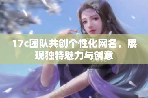 17c团队共创个性化网名，展现独特魅力与创意