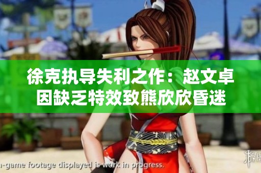 徐克执导失利之作：赵文卓因缺乏特效致熊欣欣昏迷
