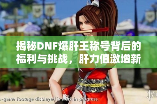 揭秘DNF爆肝王称号背后的福利与挑战，肝力值激增新玩法解析