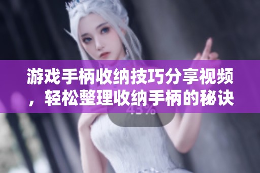 游戏手柄收纳技巧分享视频，轻松整理收纳手柄的秘诀
