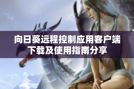 向日葵远程控制应用客户端下载及使用指南分享