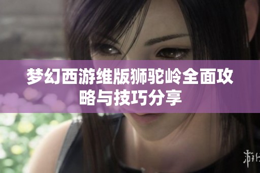 梦幻西游维版狮驼岭全面攻略与技巧分享