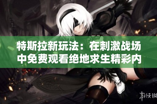 特斯拉新玩法：在刺激战场中免费观看绝地求生精彩内容