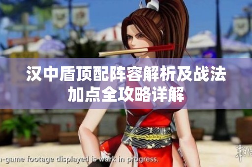 汉中盾顶配阵容解析及战法加点全攻略详解