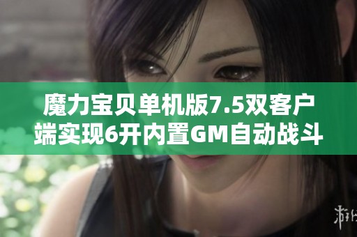 魔力宝贝单机版7.5双客户端实现6开内置GM自动战斗功能