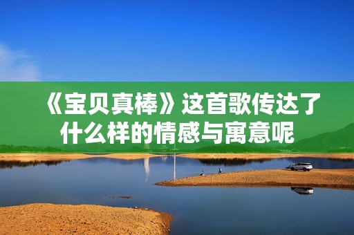 《宝贝真棒》这首歌传达了什么样的情感与寓意呢