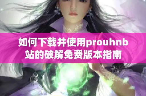 如何下载并使用prouhnb站的破解免费版本指南