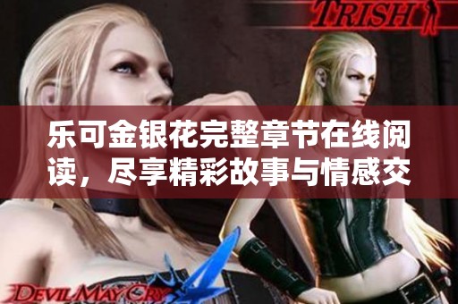 乐可金银花完整章节在线阅读，尽享精彩故事与情感交织