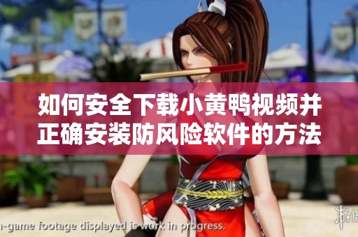 如何安全下载小黄鸭视频并正确安装防风险软件的方法详解