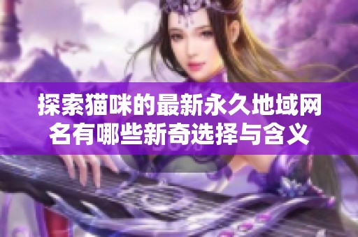 探索猫咪的最新永久地域网名有哪些新奇选择与含义