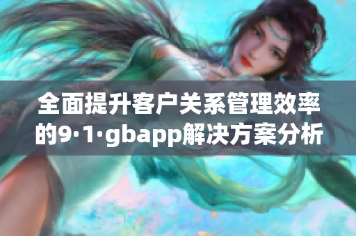 全面提升客户关系管理效率的9·1·gbapp解决方案分析
