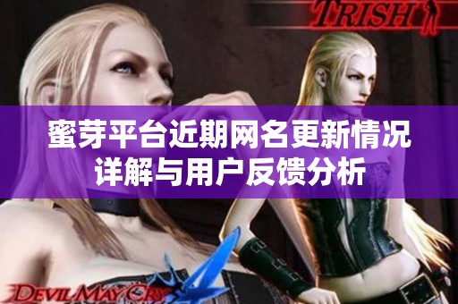 蜜芽平台近期网名更新情况详解与用户反馈分析
