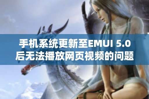 手机系统更新至EMUI 5.0后无法播放网页视频的问题解决方案