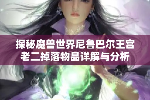探秘魔兽世界尼鲁巴尔王宫老二掉落物品详解与分析