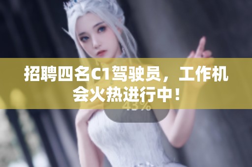 招聘四名C1驾驶员，工作机会火热进行中！
