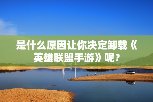 是什么原因让你决定卸载《英雄联盟手游》呢？