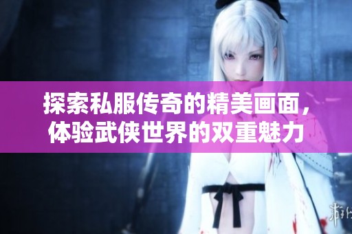 探索私服传奇的精美画面，体验武侠世界的双重魅力