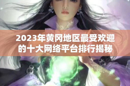 2023年黄冈地区最受欢迎的十大网络平台排行揭秘