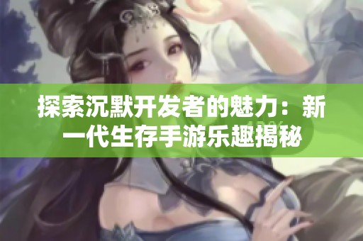 探索沉默开发者的魅力：新一代生存手游乐趣揭秘