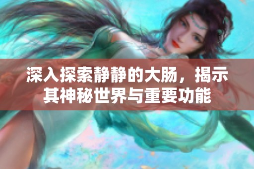 深入探索静静的大肠，揭示其神秘世界与重要功能