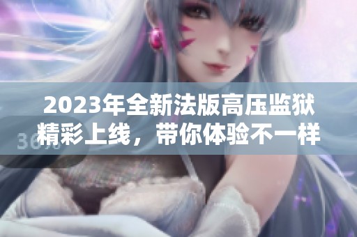 2023年全新法版高压监狱精彩上线，带你体验不一样的剧情