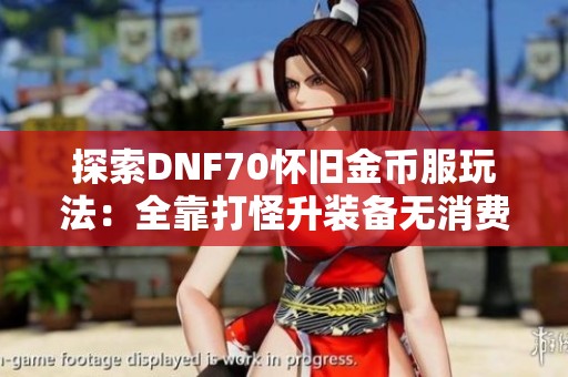 探索DNF70怀旧金币服玩法：全靠打怪升装备无消费新体验