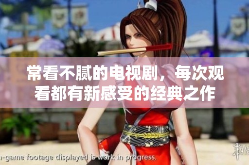 常看不腻的电视剧，每次观看都有新感受的经典之作