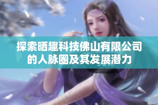 探索晒趣科技佛山有限公司的人脉圈及其发展潜力