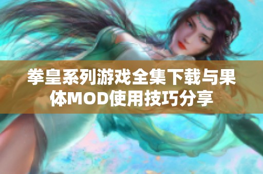 拳皇系列游戏全集下载与果体MOD使用技巧分享