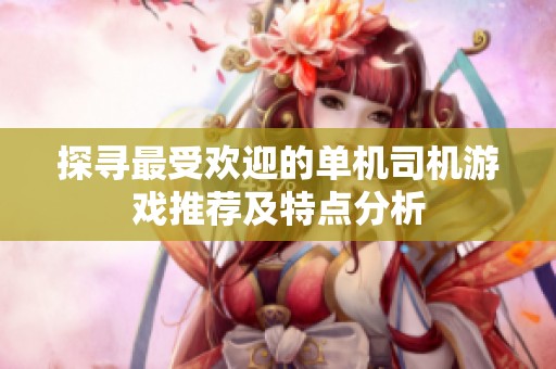 探寻最受欢迎的单机司机游戏推荐及特点分析
