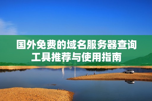 国外免费的域名服务器查询工具推荐与使用指南
